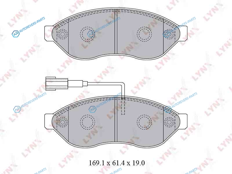 BD-2828 Колодки тормозные дисковые | перед