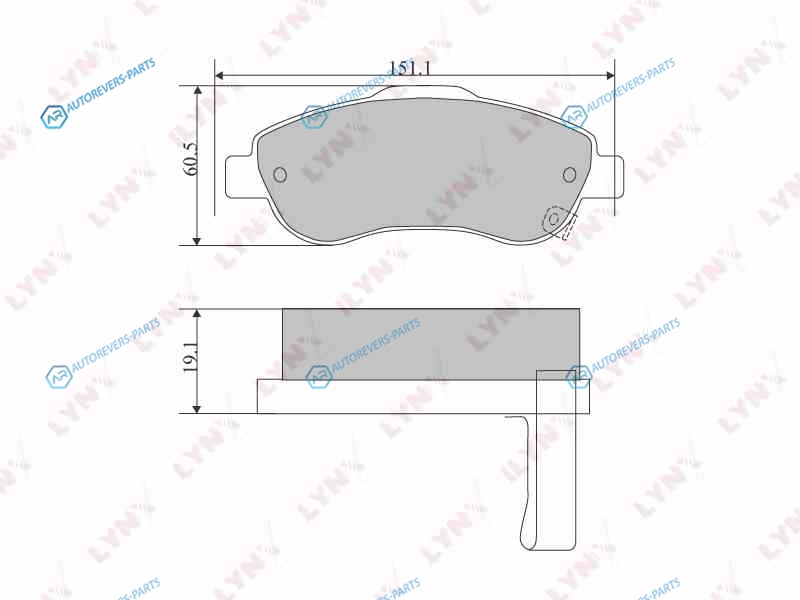 BD-3418 Колодки тормозные дисковые | перед