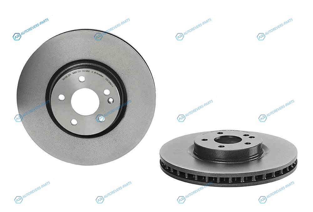 09.C064.11 Диск тормозной UV Coated | перед