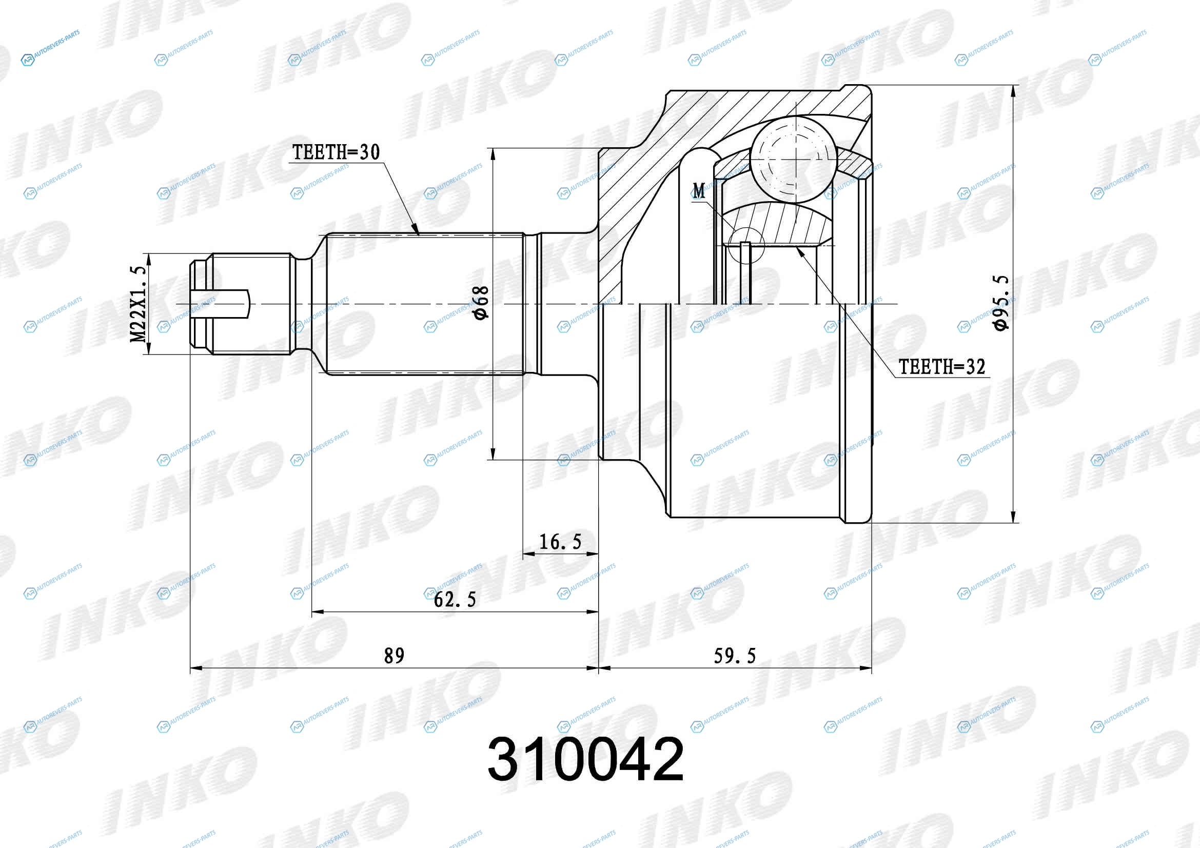 310042 ШРУС внешний 3032