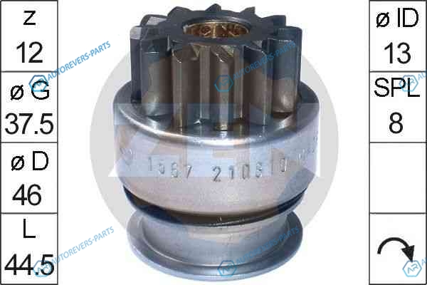 ZN1567 Бендикс стартера ZEN