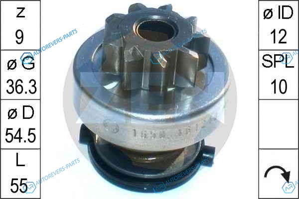 ZN1650 Бендикс стартера ZEN