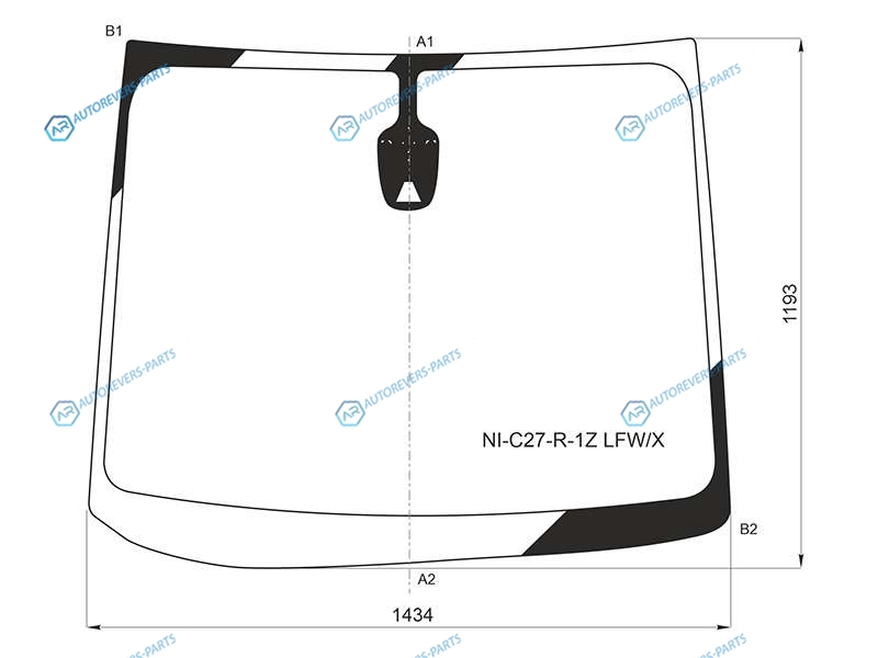 NI-C27-R-1Z LFWX Стекло лобовое с камерой NISSAN SERENA 17-