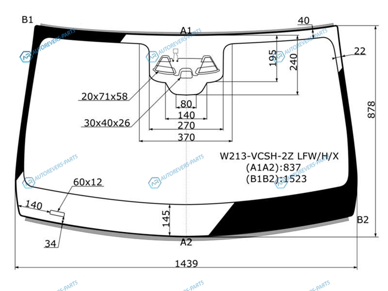 W213-VCSH-2Z LFWHX Стекло лобовое с обогревом камер + 2 камеры дд MERCEDES-BENZ E-CLASS W213 16-
