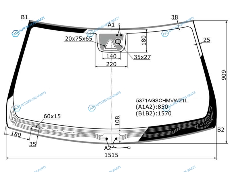 5371AGSCHMVWZ1L Стекло лобовое с обогревом щеток + дд +камера MERCEDES-BENZ E-CLASS W212 45D 13-16