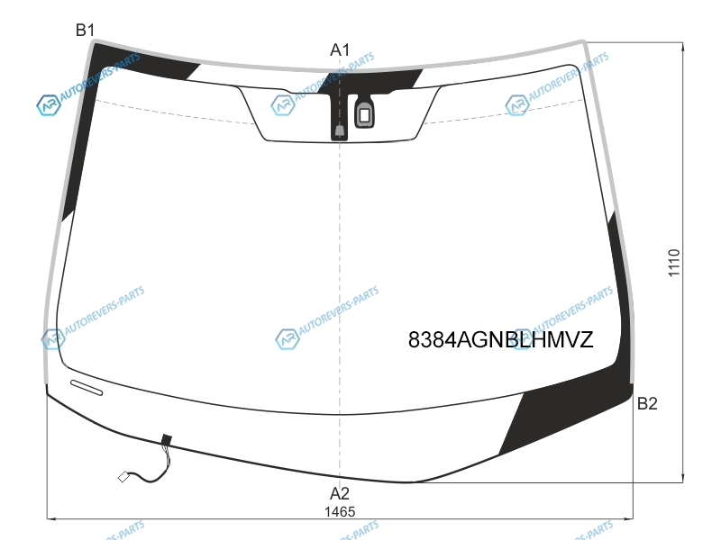 8384AGNBLHMVZ Стекло лобовое с обогревом щеток + дд LEXUS RX270330350450H 09-15
