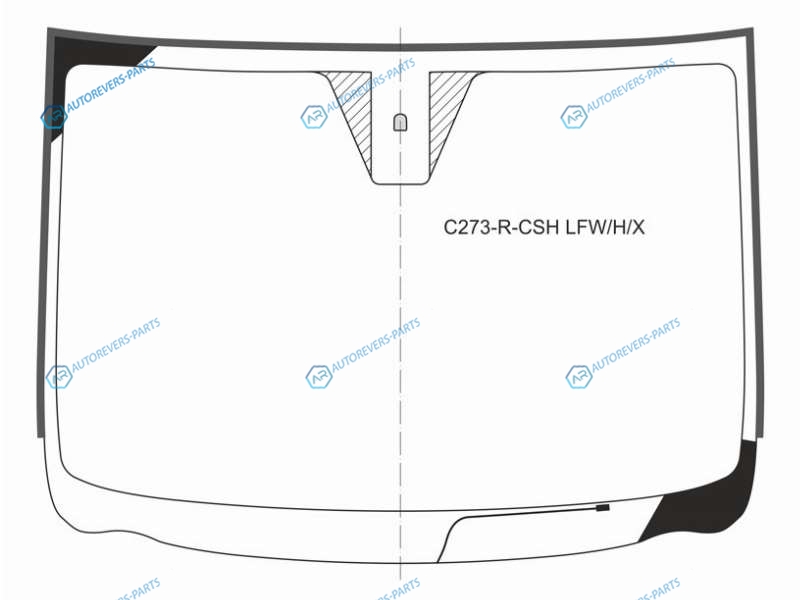 C273-R-CSH LFWHX Стекло лобовое с обогревом щеток + дд MAZDA BIANTE 08-18