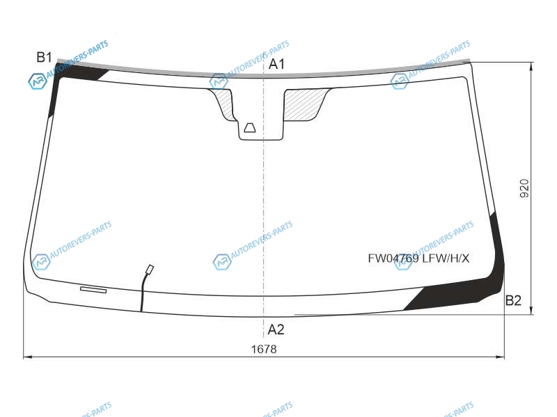 FW04769 LFWHX Стекло лобовое с обогревом щеток + камера TOYOTA SEQUOIATUNDRA PICKUP 19-