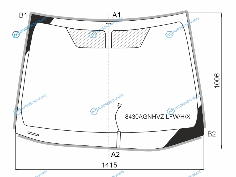 8430AGNHVZ LFWHX Стекло лобовое с обогревом щеток TOYOTA COROLLA 19-