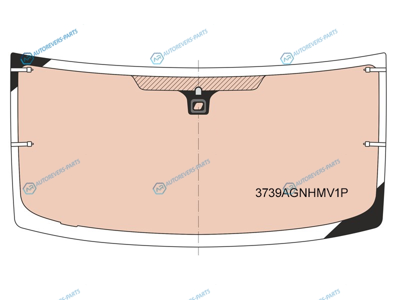 3739AGNHMV1P Стекло лобовое с полным обогревом + дд FORD TRANSIT 00-