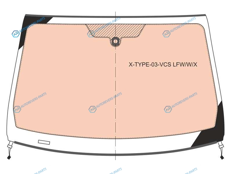 X-TYPE-03-VCS LFWWX Стекло лобовое с полным обогревом + дд JAGUAR X-TYPE 45D 05-09