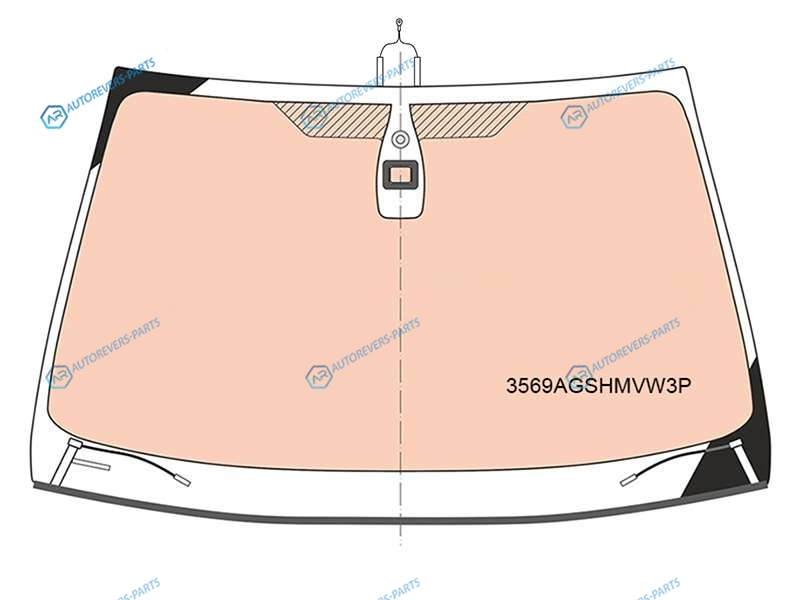 3569AGSHMVW3P Стекло лобовое с полным обогревом + дд(изм. Шелкография) FORD MONDEO 45D 09-13