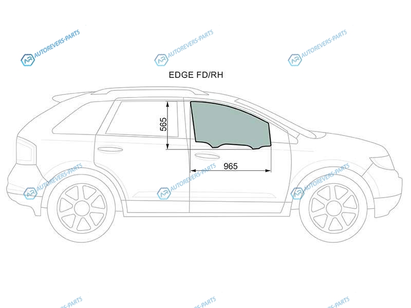 EDGE FDRH Стекло переднее правое опускное FORD EDGELINCOLN MKX 06-14