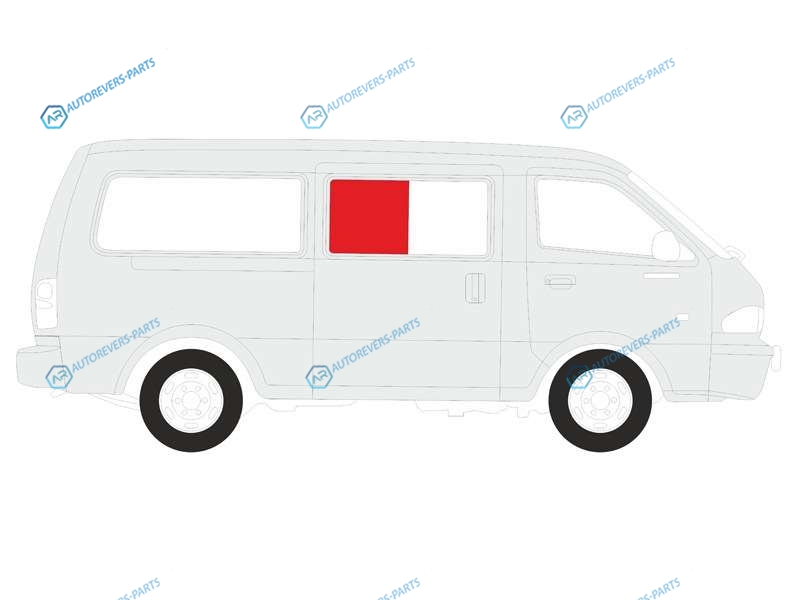 RZH104 RDRH2 Стекло сдвижной двери правое TOYOTA HIACE VAN 89-04