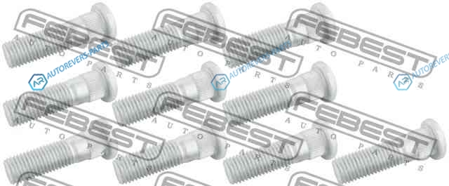 0584-001-PCS10 Шпилька колёсная (комплект 10 шт. в упаковке)