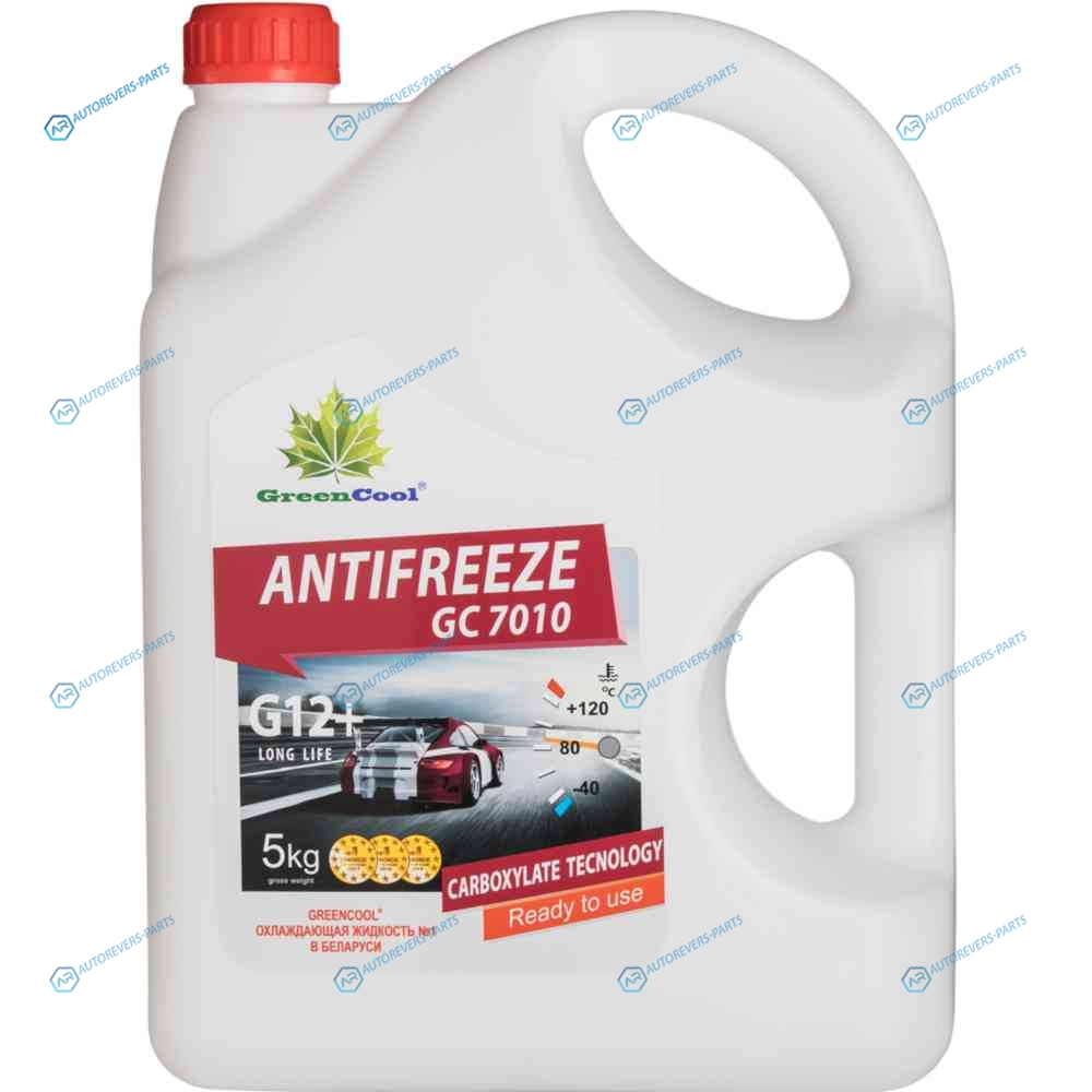 792255 Антифриз GreenCool GC7010 G12+. 5 кг (красн.) BASF Carboxylate Long Life