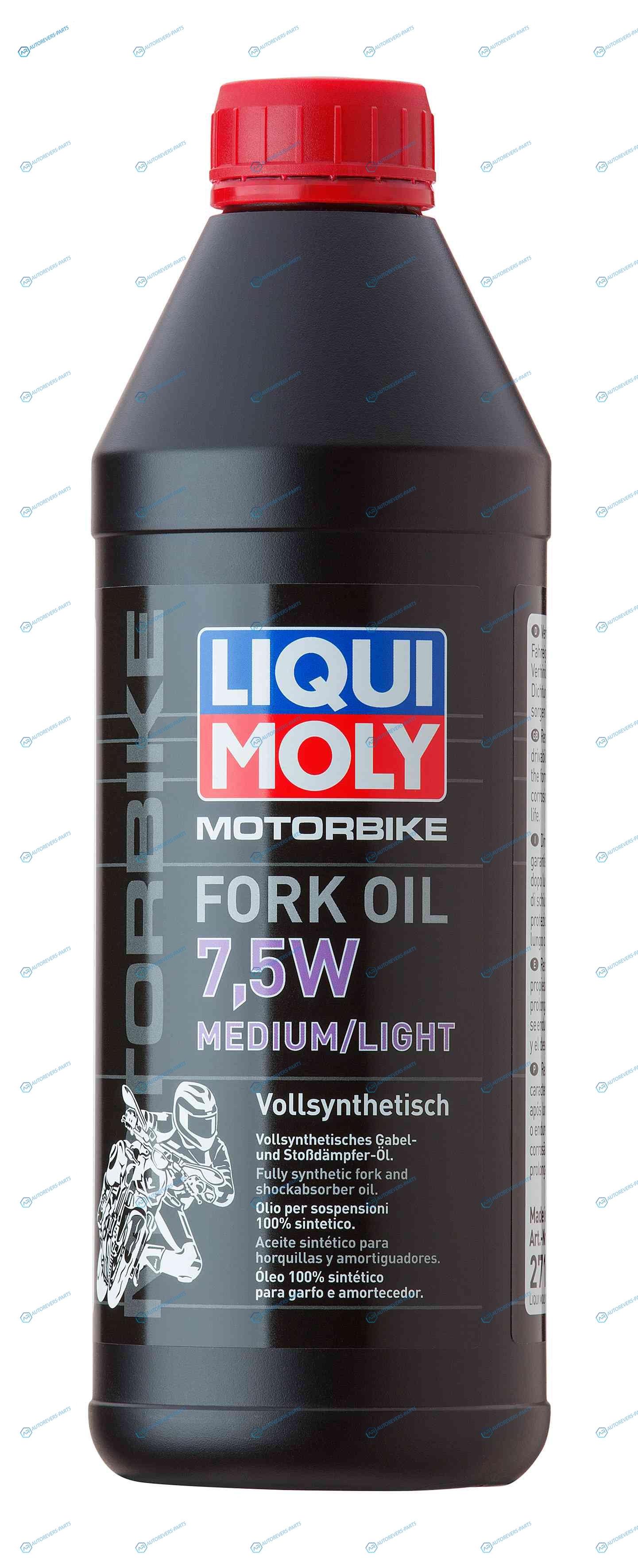 2719 Масло синтетическое для вилок и амортизаторов мотоциклов Motorbike Fork Oil MediumLight 7.5W 1л