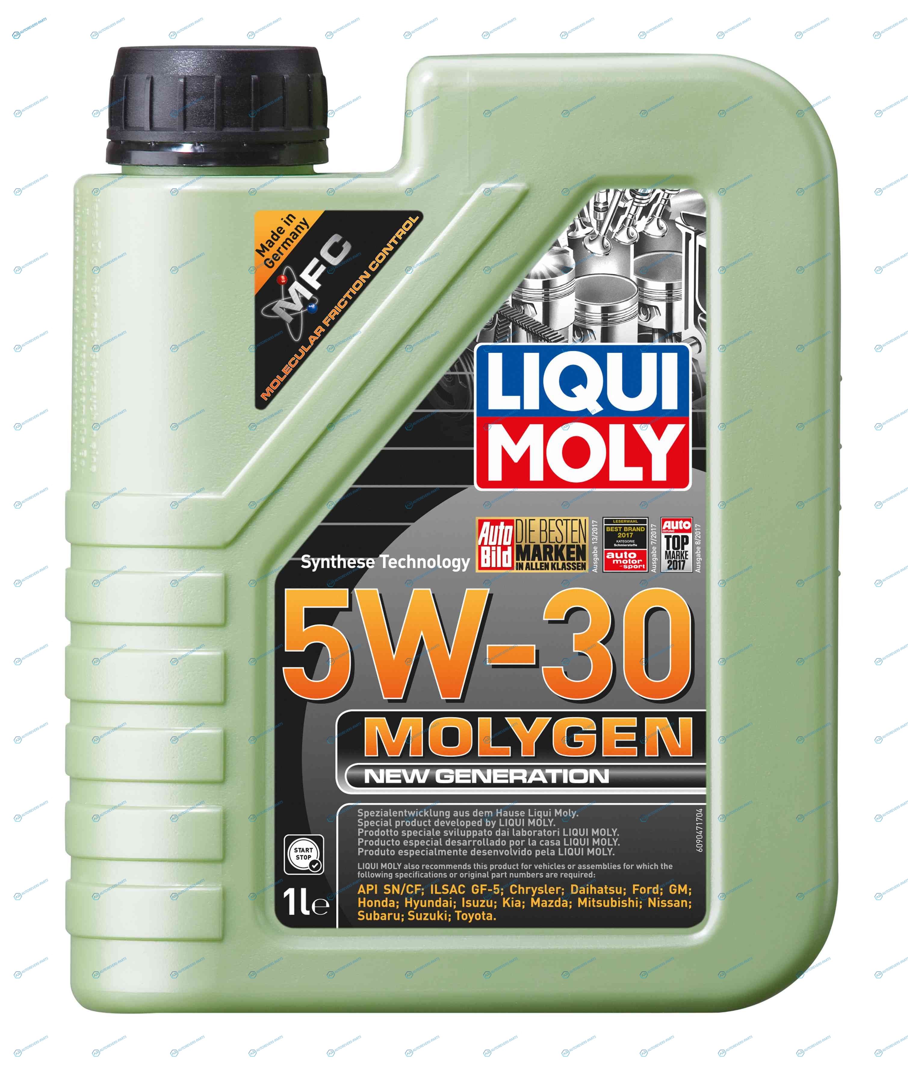 9041 5W-30 SNСF Molygen New Generation 1л (НС-синт.мотор.масло)