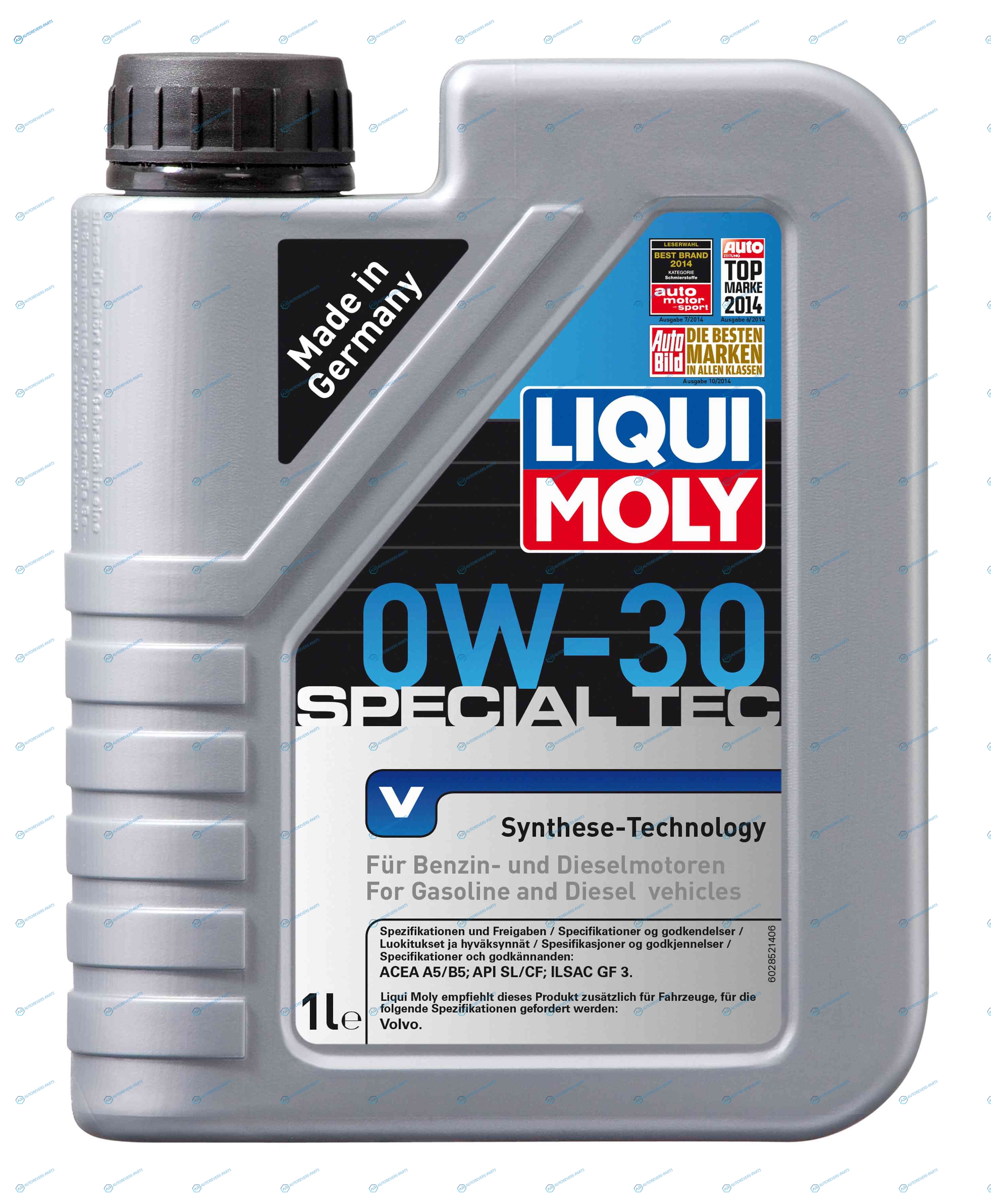 2852 0W-30 SLCF SPECIAL TEC V 1л (рекомендовано для VOLVO)