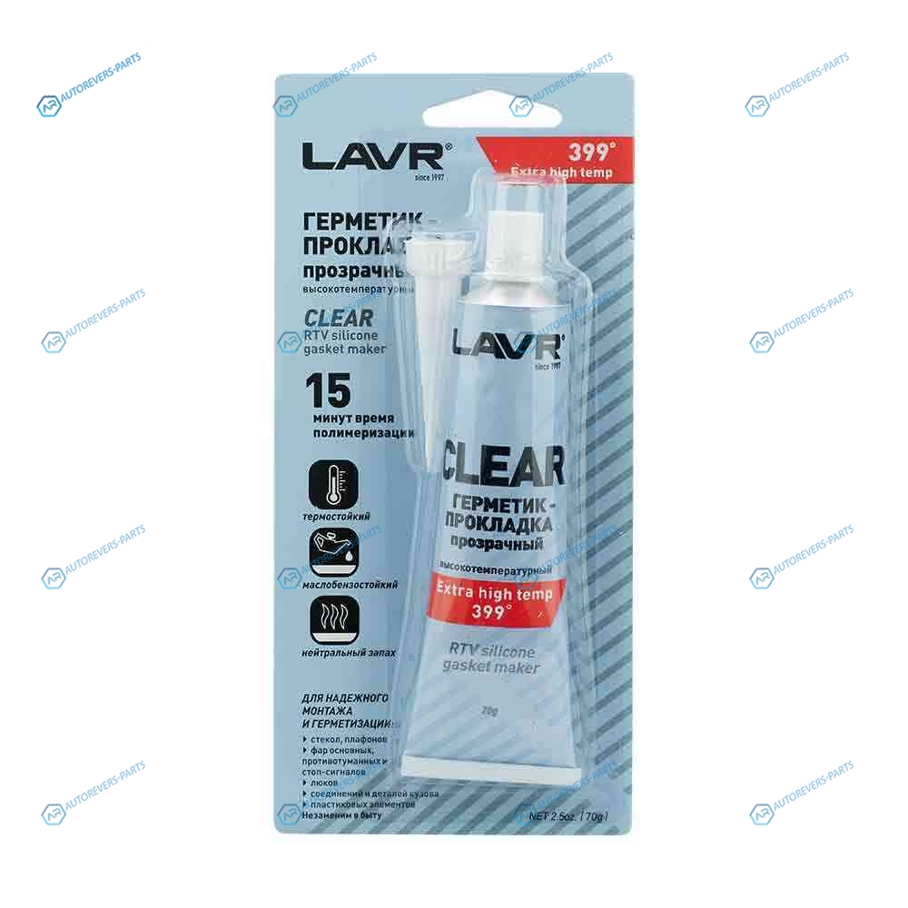 Ln1740 Герметик-прокладка прозрачный высок.темпер. RTV silicone gasket maker 70г