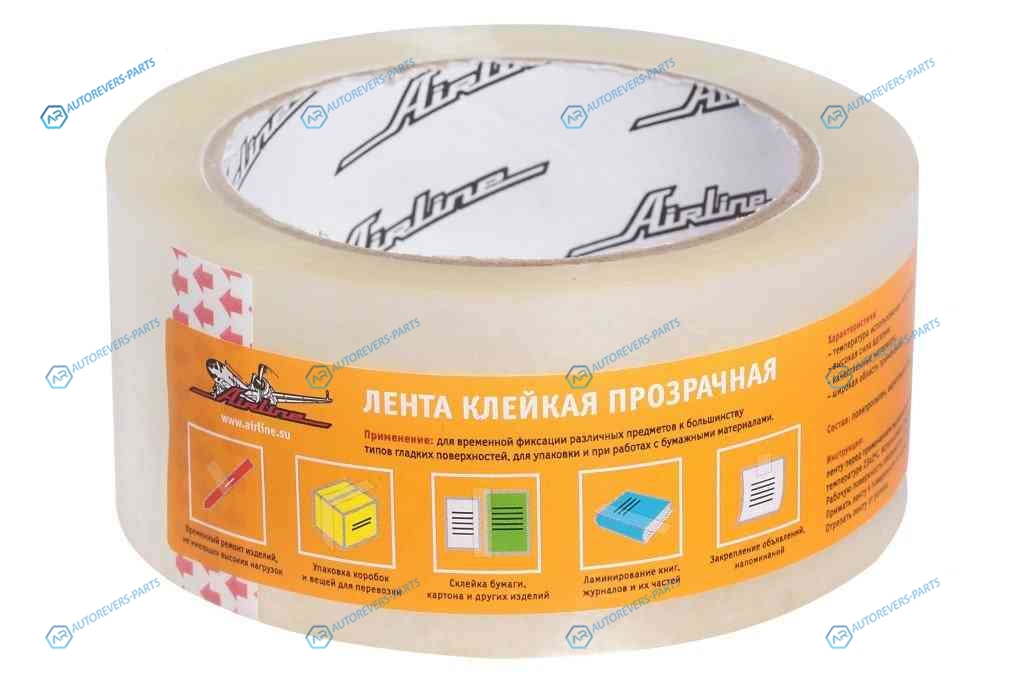 AAT-S-02 Лента клейкая прозрачная (скотч). 48 мм*100 м