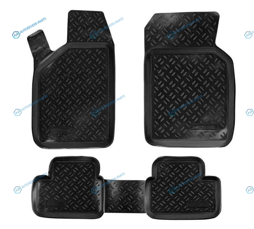 ACM-PS-12 Ковры в салон для ВАЗ 2108-099. 2113-15. компл. 4 шт.. выс. борт. полимер.. черн.