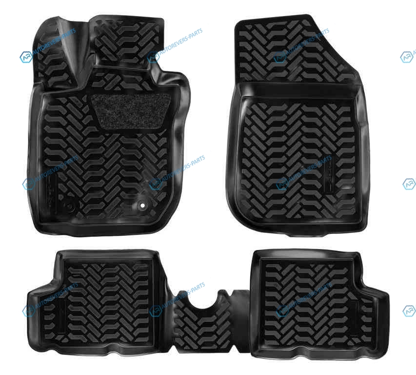 ACM-PS-53 Ковры в салон (3D с подпят.) для Renault Duster 2WD (11-15) компл. 4 шт.. выс. борт. полимер.. черн.