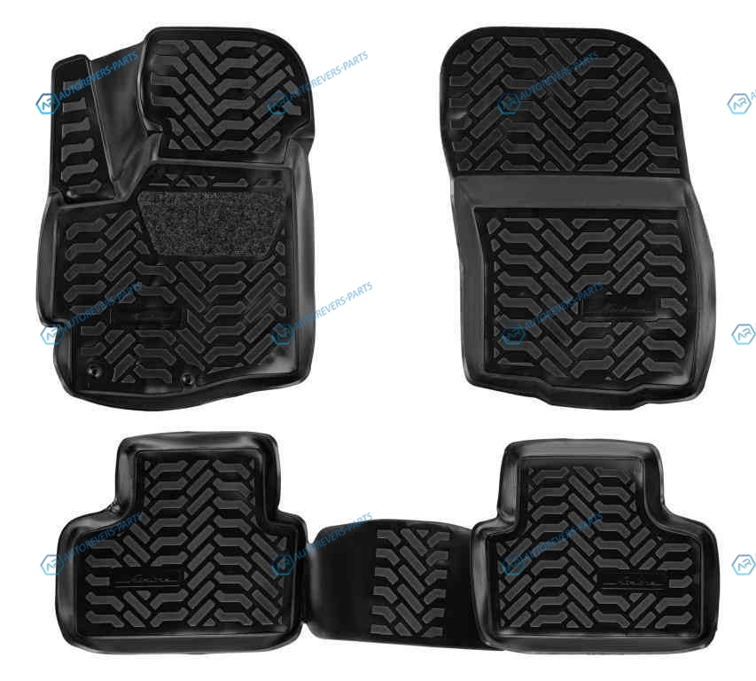 ACM-PS-46 Ковры в салон (3D с подпят.) для Mitsubishi ASX (10-) компл. 4 шт.. выс. борт. полимер.. черн.