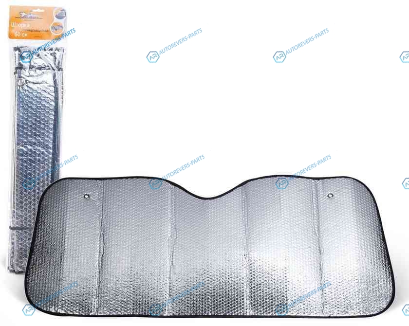 ASPS-60-01 Шторка солнцезащитная 60 см на лобовое стекло (60*125*60*125 см)