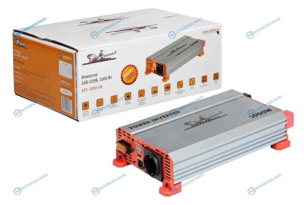 API-1000-06 Инвертор 24В-220В. 1000 Вт