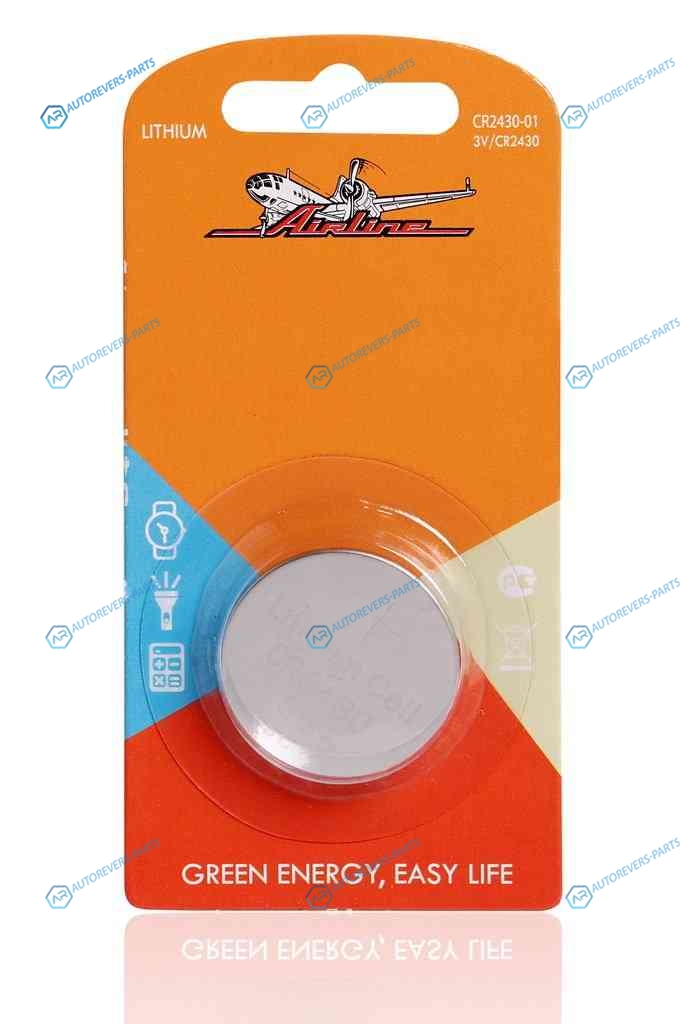 CR2430-01 Батарейка CR2430 3V для брелоков сигнализаций литиевая 1 шт.