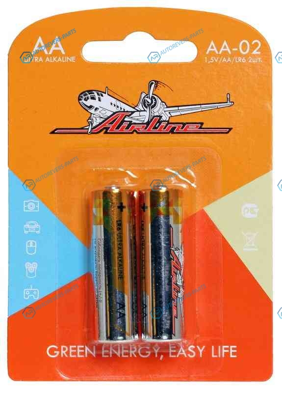 AA-02 Батарейки LR6AA щелочные 2 шт. блистер