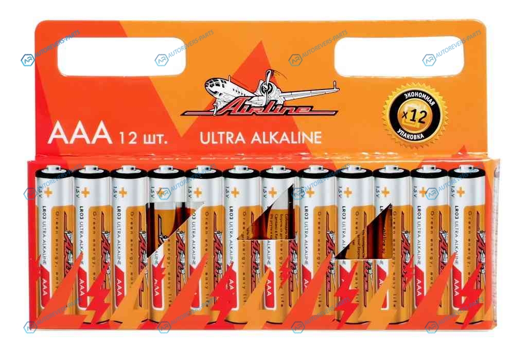 AAA-12 Батарейки LR03AAA щелочные 12 шт.