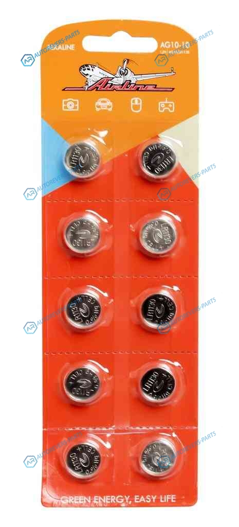 AG10-10 Батарейка AG10LR1130 щелочная 10 шт.