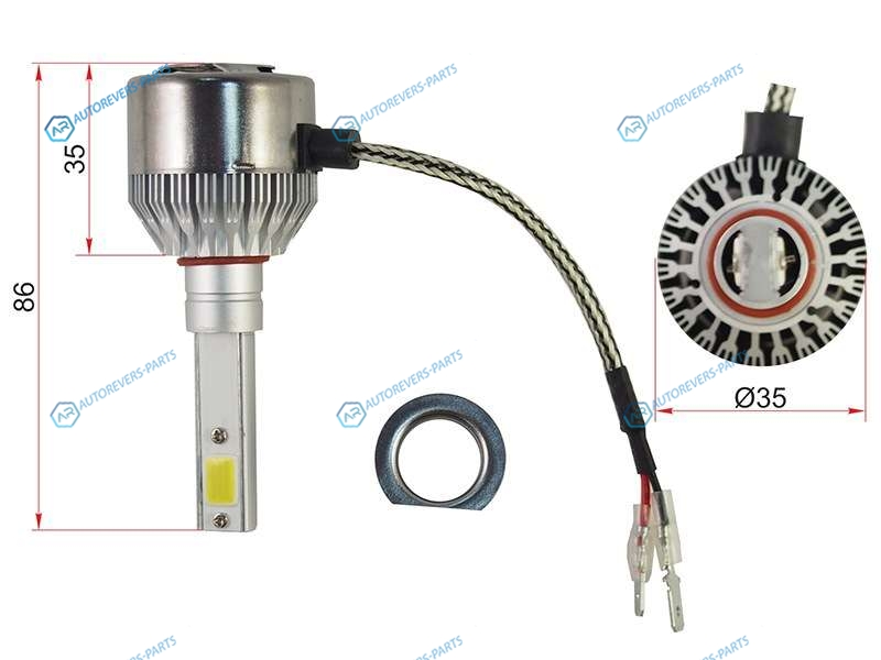ST-H1-LED Комплект светодиодных ламп LED H1 36W3600LM