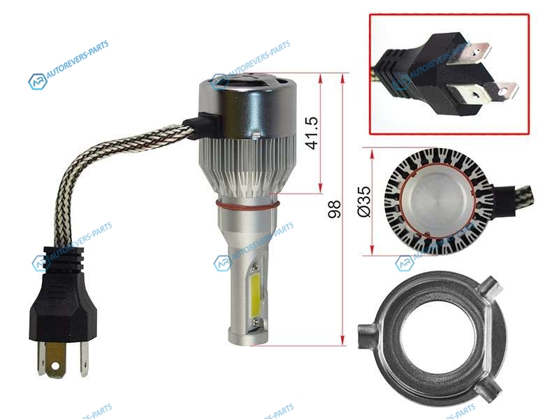 ST-H4-LED Комплект светодиодных ламп LED H4 36W3600LM