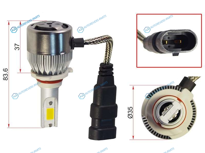 ST-HB3-LED Комплект светодиодных ламп LED HB3(9005) 36W3800LM