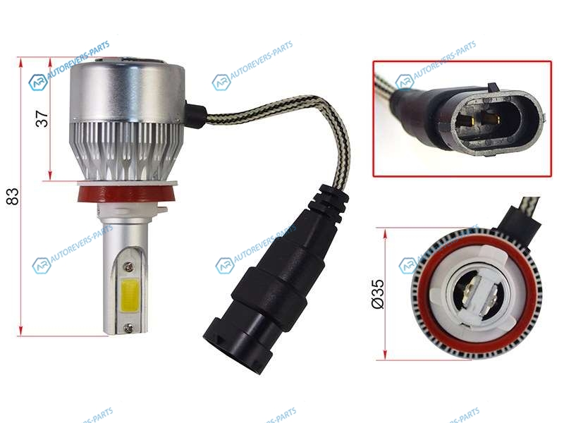 ST-H11-LED Комплект светодиодных ламп LED H11 36W3800LM