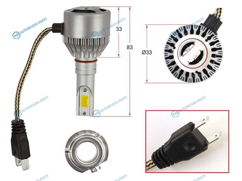ST-H7-LED Комплект светодиодных ламп LED H7 36W3800LM