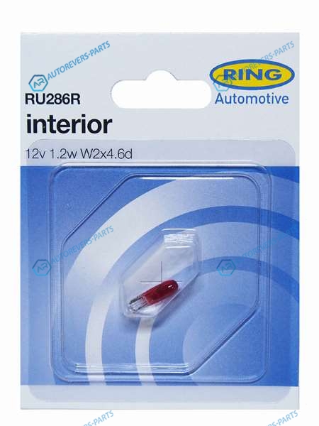 RU286R Лампа дополнительного освещения W1.2W Индикатор (Красная) 12V 1.2W Блистер 1 шт.