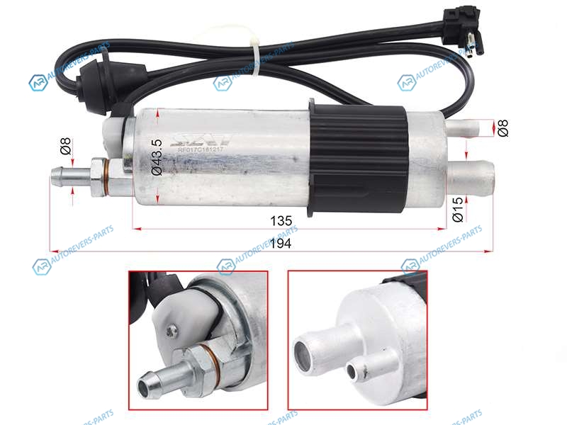 ST-FP22 Топливный насос Mercedes W202S202 93-00 (с проводком 4BAR. 120LH)