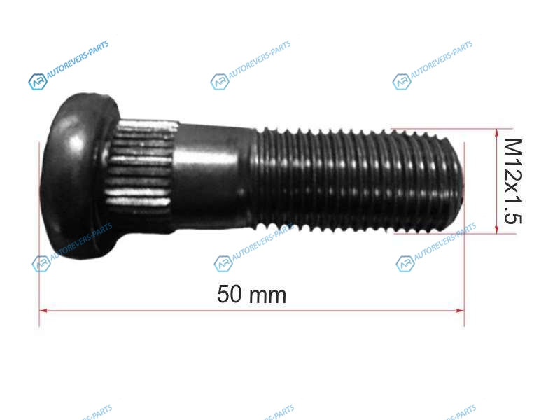 ST-40222-A0800 Шпилька колесная NISSAN TERRANO 87-05INFINITI QX4 96-02ATLAS 87-07ELGRAND 97-02
