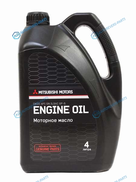 MZ320754 Масло моторное MITSUBISHI (пластиковая канистра) 0W-30 4Л (синтетическое)