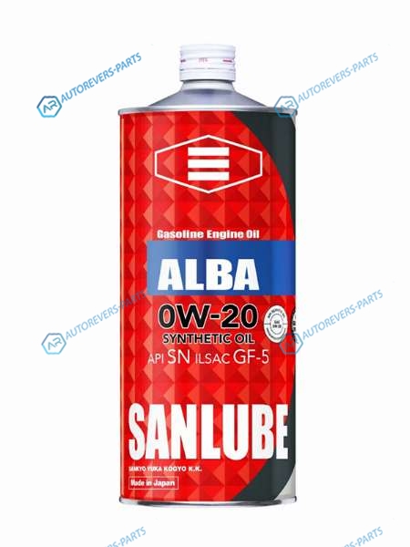 SAN-SN0W20C1 Масло моторное SANLUBE SYNTHETIC SNGF-5 0W-20 1л