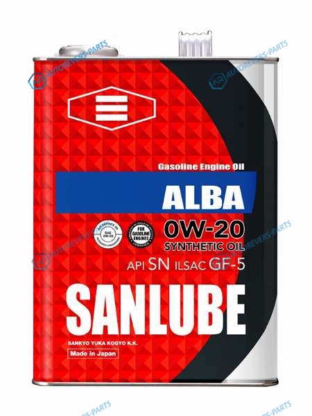 SAN-SN0W20C Масло моторное SANLUBE SYNTHETIC SNGF-5 0W-20 4л