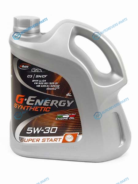 253142400 Масло моторное синтетическое G-Energy Synthetic Super Start 5W-30 SNCF. C3 4л