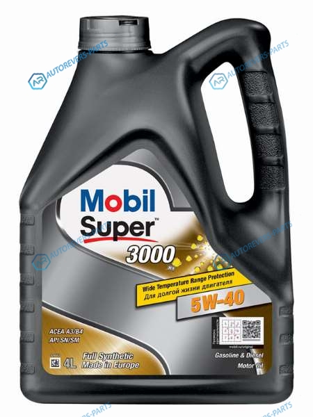 152566 Масло моторное синтетическое MOBIL SUPER 3000 X1 5W-40 GSP SNCF. A3B4 4L