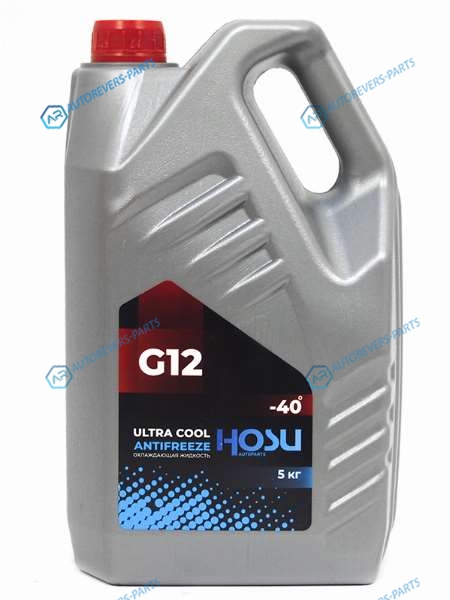 HSCL0002 Охлаждающая жидкость HOSU ULTRA COOL G12 RED -40 5кг