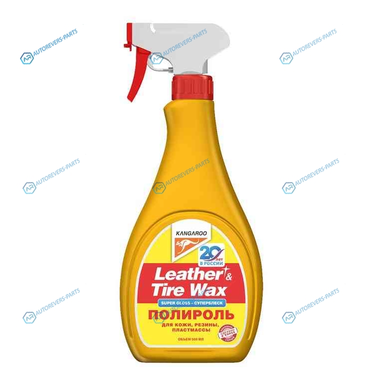 355029 Полироль Супер блеск (кож..рез..пласт.) Leather & Tire Wax Super Gloss. 500мл