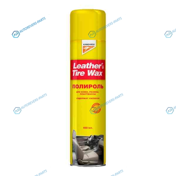 330118 Полироль универсальный (кож..рез..пласт.) Leather & Tire Wax Silicon. спрей. 400мл